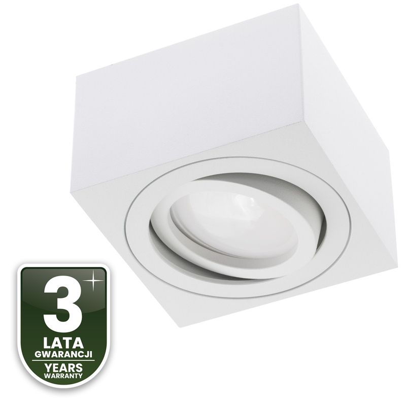 Oprawa Natynkowa Lumiled Halogenowa Spot Tuba Ruchoma Kwadratowa Biała 50mm 1 szt.