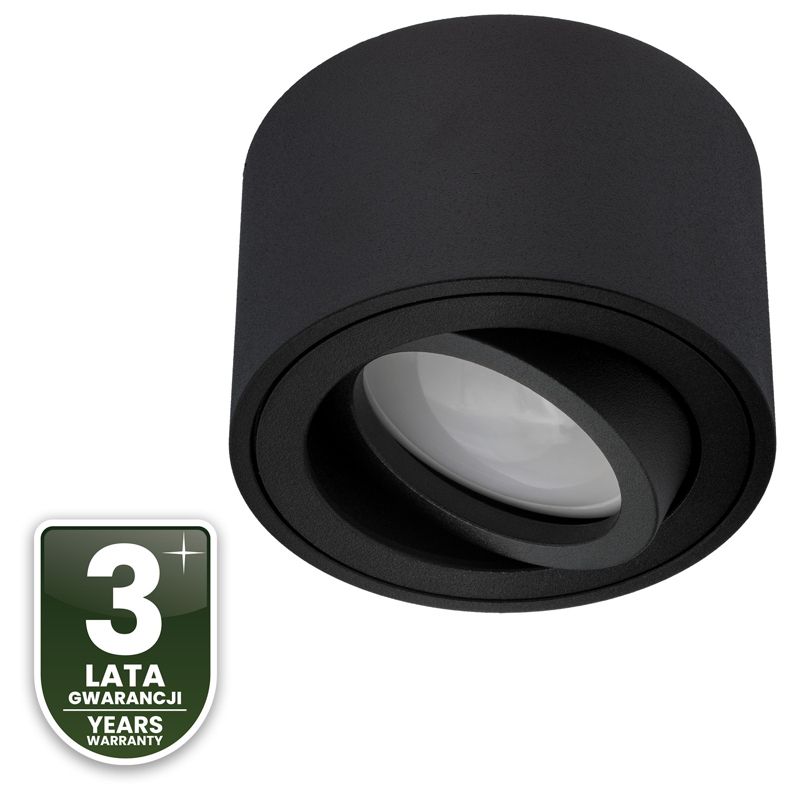 Oprawa Natynkowa Lumiled Halogenowa Spot Tuba Ruchoma Okrągła Czarna 50mm 1 szt.
