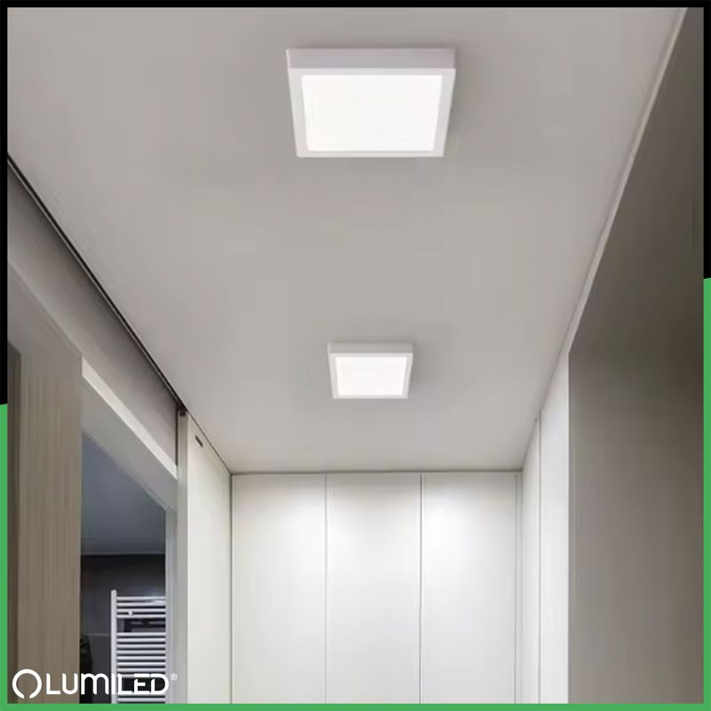 Oprawa Natynkowa Lumiled Lampa LED Sufitowa 12W Kwadrat 4000K Biała 1 szt.