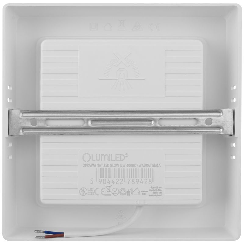 Oprawa Natynkowa Lumiled Lampa LED Sufitowa 12W Kwadrat 4000K Biała 1 szt.