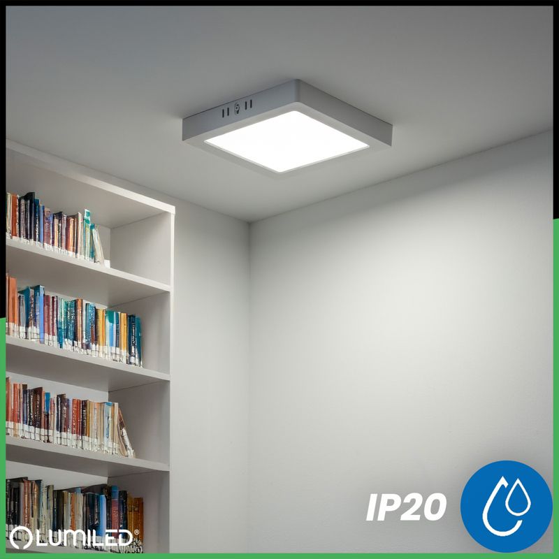 Oprawa Natynkowa Lumiled Lampa LED Sufitowa 12W Kwadrat 4000K Biała 1 szt.