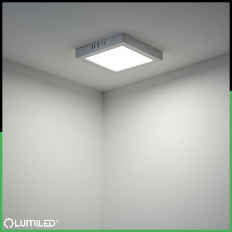 Oprawa Natynkowa Lumiled Lampa LED Sufitowa 18W Kwadrat 4000K Biała 1 szt.