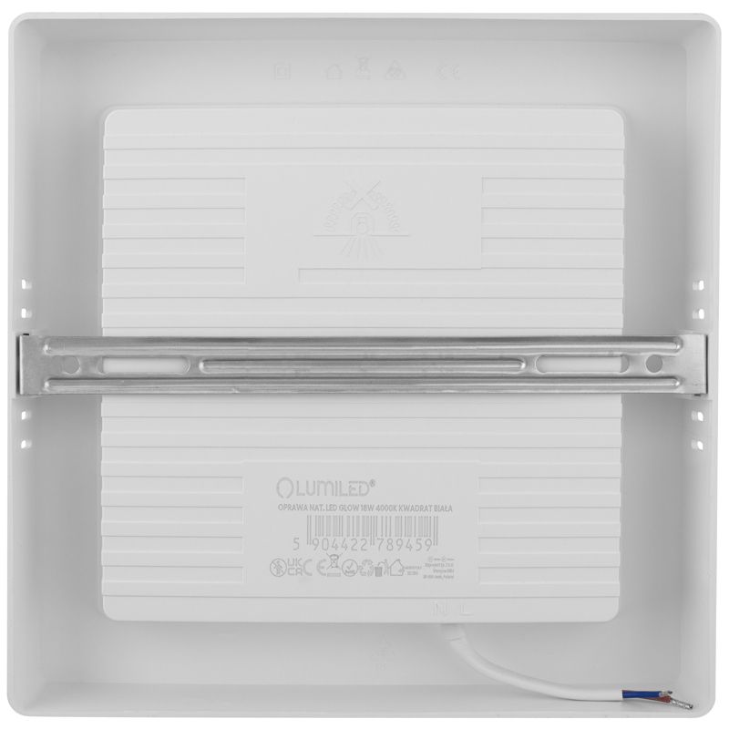 Oprawa Natynkowa Lumiled Lampa LED Sufitowa 18W Kwadrat 4000K Biała 1 szt.