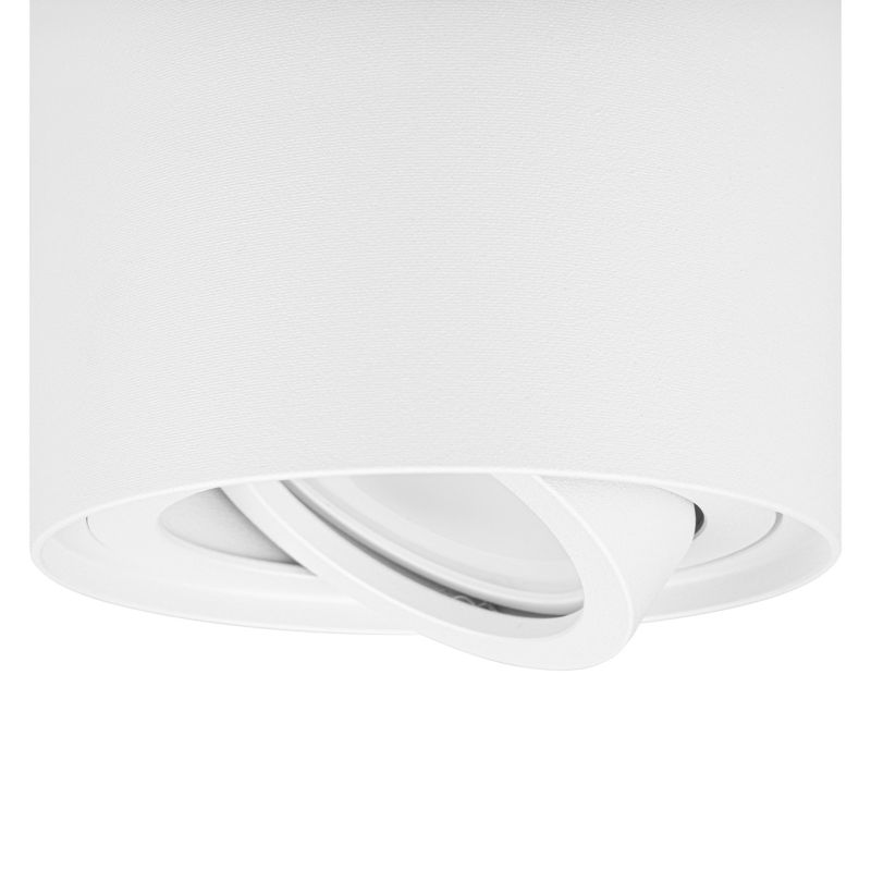 Oprawa natynkowa MasterLED GU10 okrągła lampa ruchoma 85x115 mm IP20 biała 1 szt.