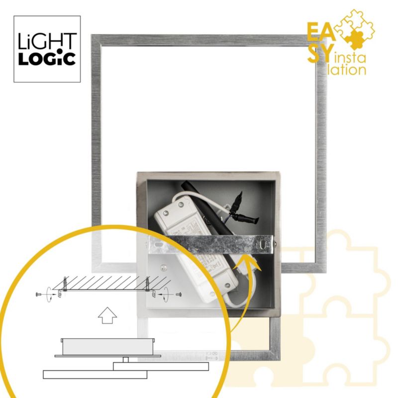 Oprawa oświetleniowa LED LightLogic LL DIJON S-LEDSTEPDIM 66282  plafon ściemniacz 1200lm 1 szt.