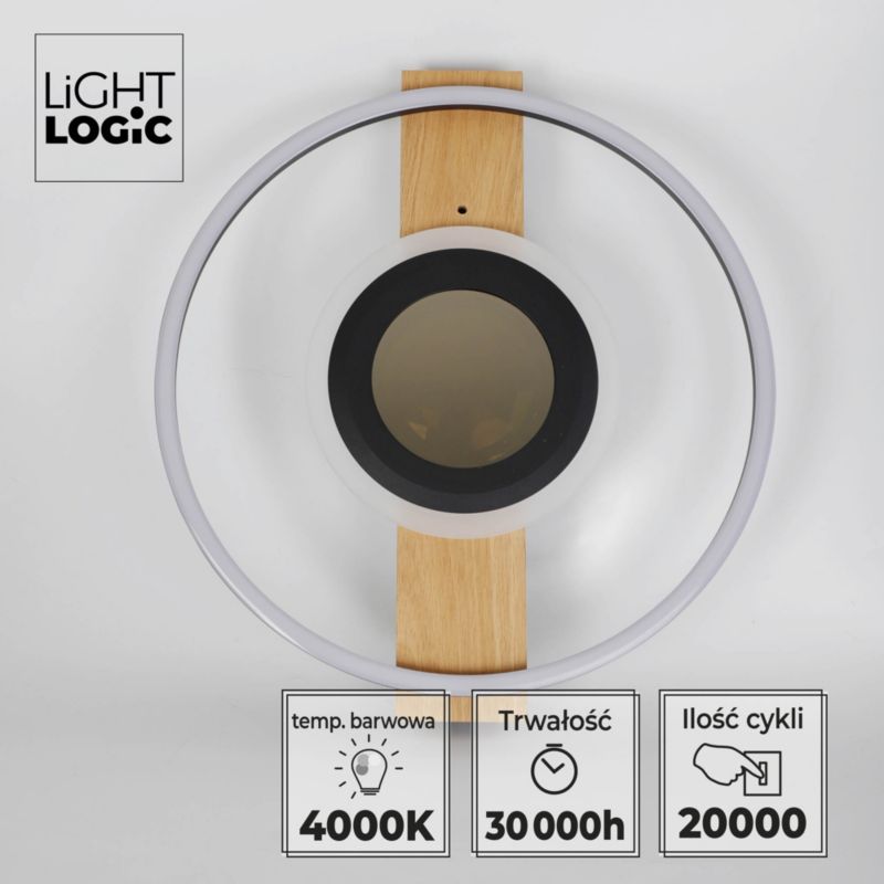 Oprawa oświetleniowa LED LIGHTLOGIC LL PARLIC LED 66569 plafon efekt głębi 24 W 1 szt.