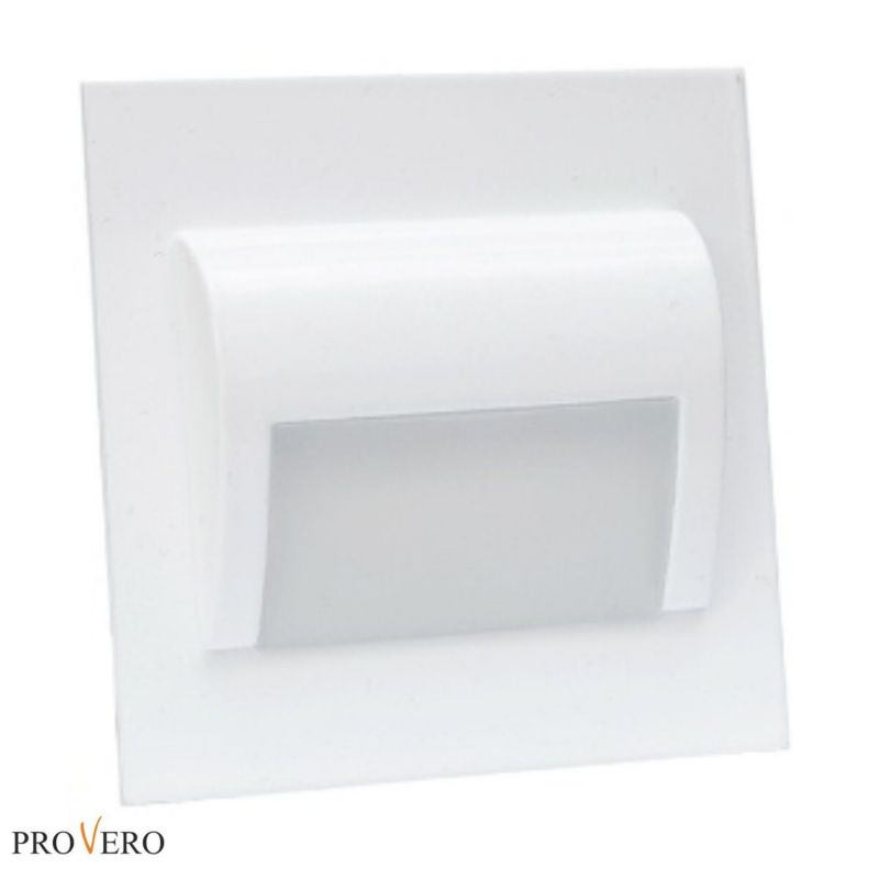 Oprawa oświetleniowa schodowa IdeaLED Decorus biała LED 1.2W 3000K 100lm  IP20 wym: 2,8 x 7,3 x 7,3 cm kwadratowa - 1 szt.