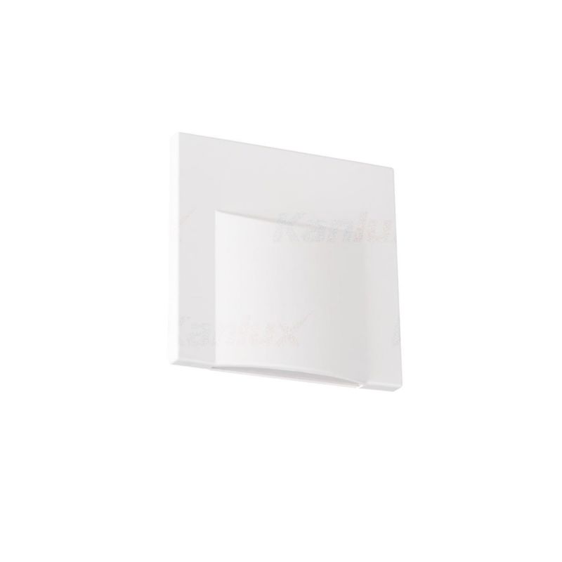 Oprawa oświetleniowa schodowa Kanlux Erinus biała LED 0.8W 4000K 15lm  IP20 wym: 7,5 x 1,6 cm kwadratowa - 1 szt.