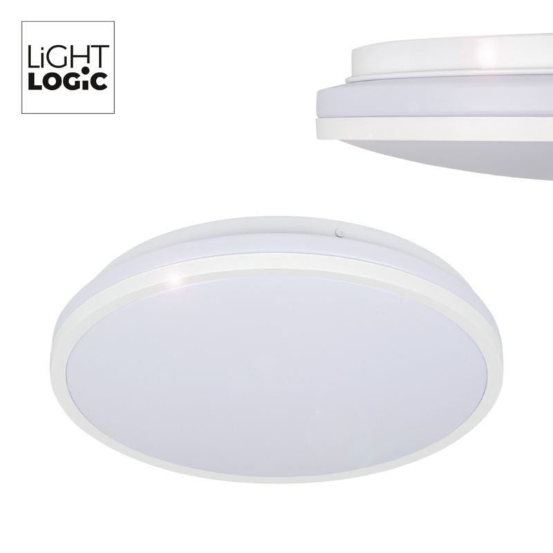 LUMiRiSE / ≠encore. Oprawa, plafoniera dekoracyjna okrągła, biała LED 18W CCT