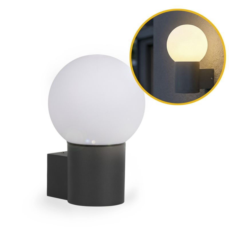 Oprawa ogrodowa LL MERIN EL GR LIGHTLOGIC 66904 kinkiet elewacyjny IP 65 15W 1szt.