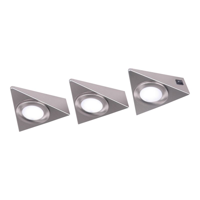 Oprawa podszafkowa LED GoodHome Chardin chrom 3 szt.