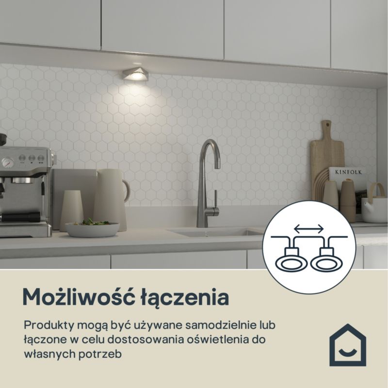 Oprawa podszafkowa LED GoodHome Chardin chrom