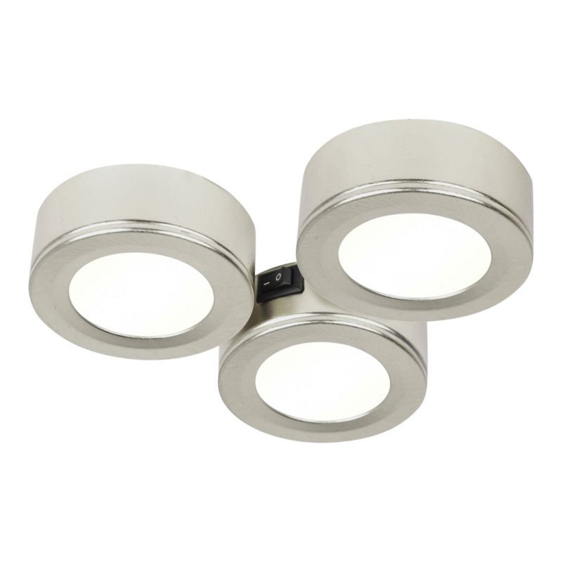 Oprawa podszafkowa LED GoodHome Fresne chrom 3 szt.