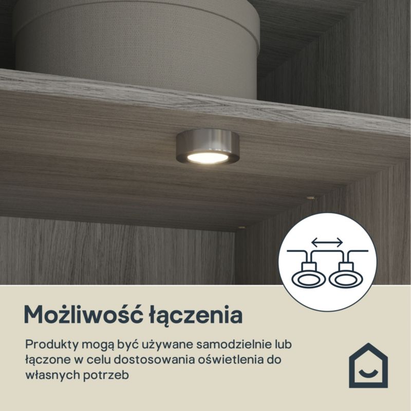 Oprawa podszafkowa LED GoodHome Fresne chrom