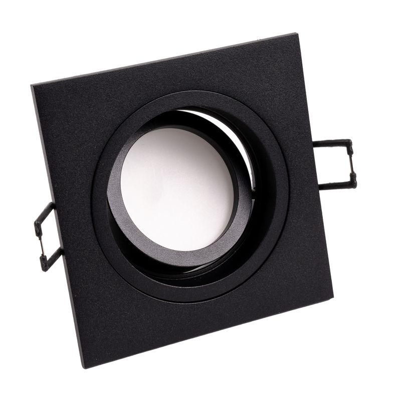 Oprawa Podtynkowa Lumiled Halogenowa Ruchoma GU10 Kwadrat Czarna 1 szt.