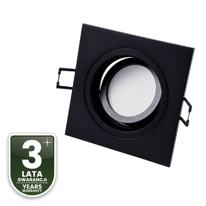 Oprawa Podtynkowa Lumiled Halogenowa Ruchoma GU10 Kwadrat Czarna 1 szt.