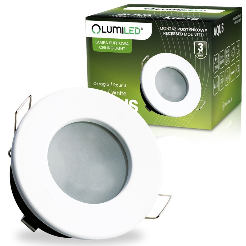 Oprawa Podtynkowa Lumiled Oczko Halogenowa Wpuszczana LED MR16 Okrągła Biała 1 szt.
