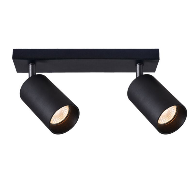 Oprawa punktowa Edo natynkowa listwa Malga 2 Black spot 2xGU10 czarny EDO777348  1 szt.