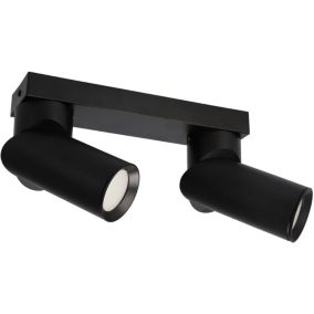Oprawa punktowa natynkowa Edo listwa Falga 2 Black spot 2xGU10 czarny 1 szt.
