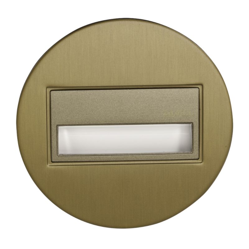 Oprawa schodowa Zamel LED Sona okrągła stare złoto 14 V 3100 K 1 pcs