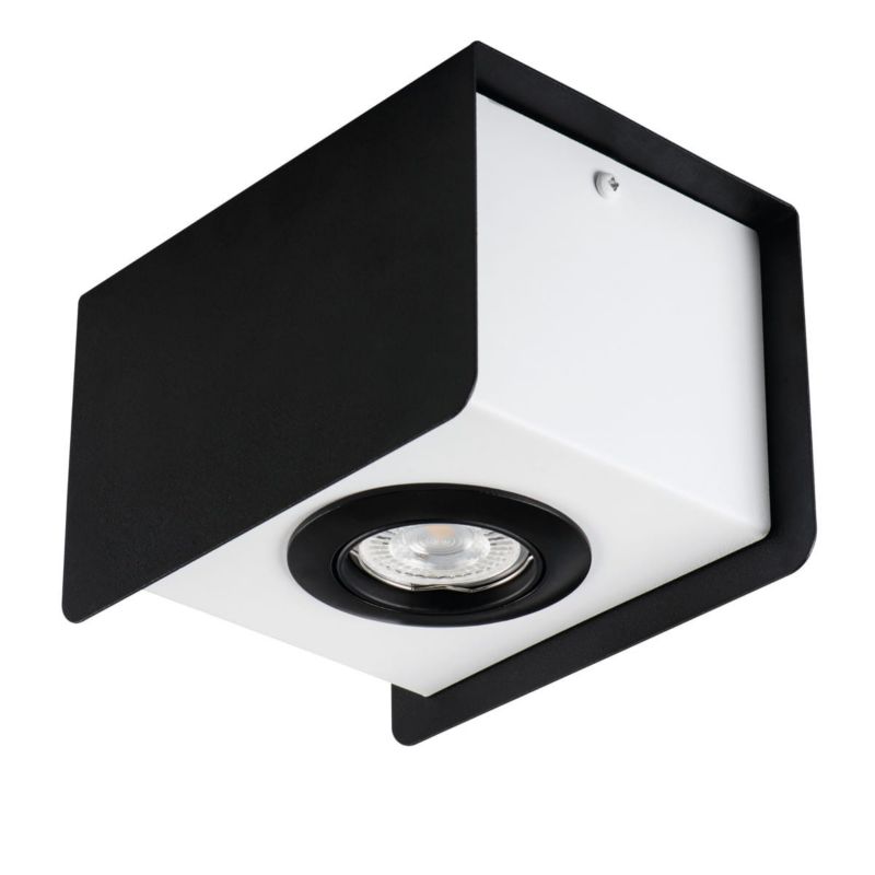 Oprawa sufitowa Kanlux Torim  czarno-biały  1 x GU10 x 35W IP20 wym: 17 x 12 cm - 1 szt.