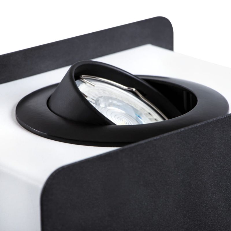 Oprawa sufitowa Kanlux Torim  czarno-biały  1 x GU10 x 35W IP20 wym: 17 x 12 cm - 1 szt.
