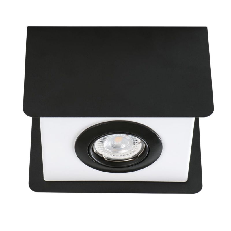 Oprawa sufitowa Kanlux Torim  czarno-biały  1 x GU10 x 35W IP20 wym: 17 x 12 cm - 1 szt.