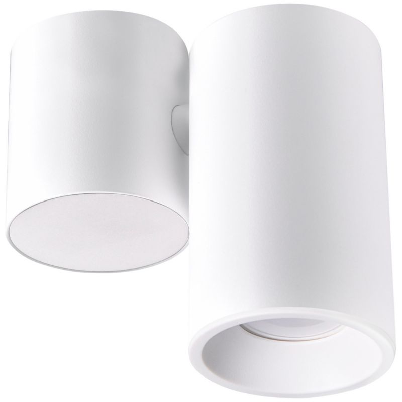 Oprawa sufitowa Polux Hobro biały  1 x GU10 x 10W IP20 wym: 14 x 7 cm - 1 szt.