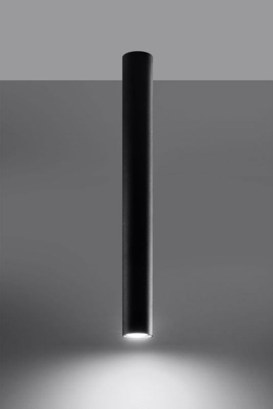 Oprawa sufitowa Sollux Lighting Lagos  czarny  1 x GU10 x 40W IP20 wym: 6 x 6 cm - 1 szt.