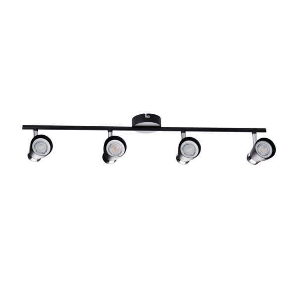 Oprawa sufitowa spot Kanlux Enali  czarny-chromowany  4 x GU10 x 35W IP20 wym: 8 x 67 cm - 1 szt.