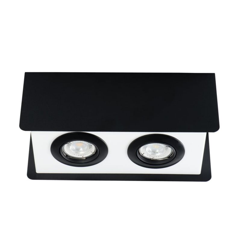 Oprawa sufitowa spot Kanlux Torim  czarno-biały  2 x GU10 x 35W IP20 wym: 27 x 12 cm - 1 szt.
