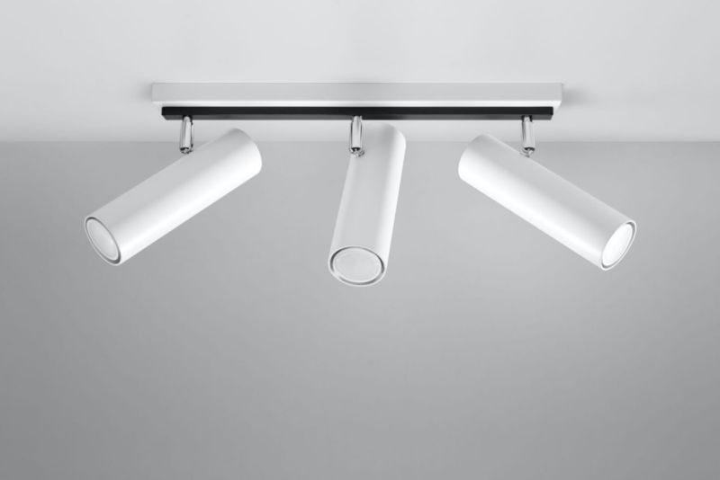 Oprawa sufitowa spot Sollux Lighting Direzione  biały chromowany  3 x GU10 x 40W IP20 wym: 45 x 45 cm - 1 szt.