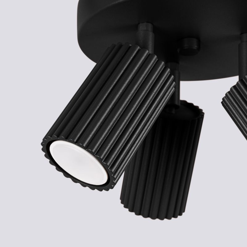 Oprawa sufitowa spot Sollux Lighting Karbon czarny  3 x GU10 x  IP20 wym: 18 x 19,5 x 19,5 cm - 1 szt.