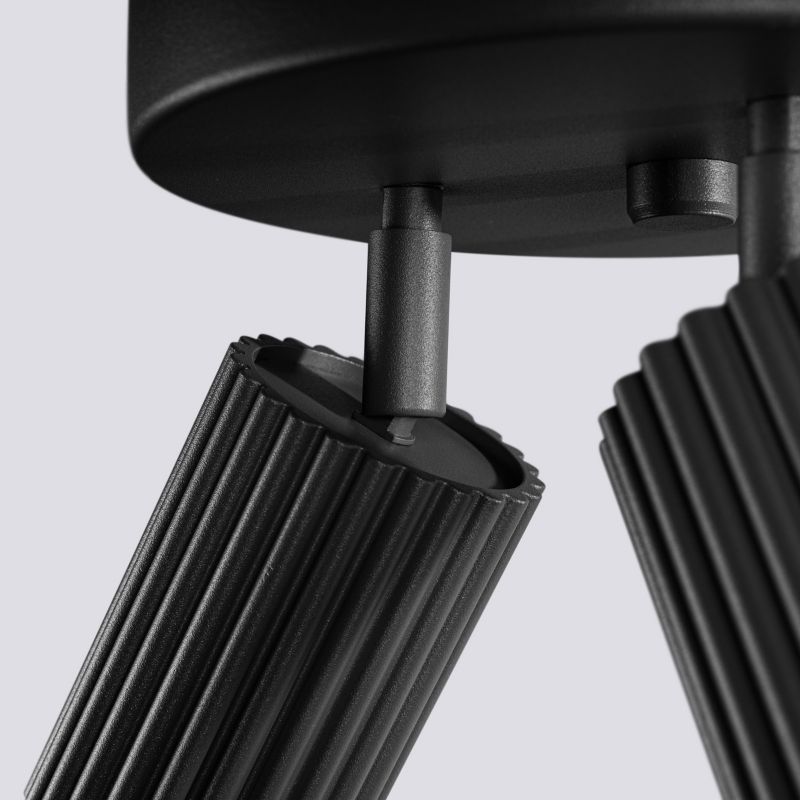 Oprawa sufitowa spot Sollux Lighting Karbon czarny  3 x GU10 x  IP20 wym: 18 x 19,5 x 19,5 cm - 1 szt.