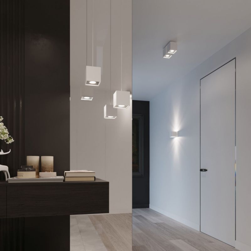 Oprawa sufitowa spot Sollux Lighting Quad  biały  2 x GU10 x 40W IP20 wym: 26 x 10 cm - 1 szt.