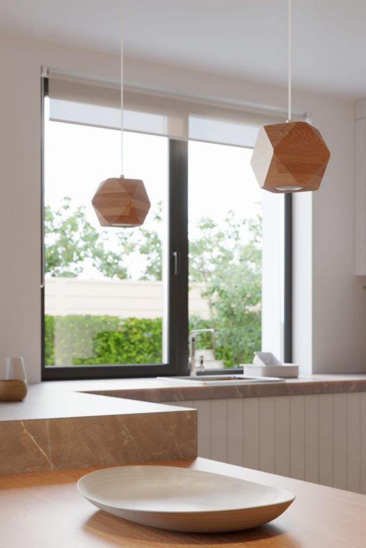 Oprawa sufitowa spot Sollux Lighting Woody  jasne drewno  1 x GU10 x 40W IP20 wym: 12 x 12 cm - 1 szt.