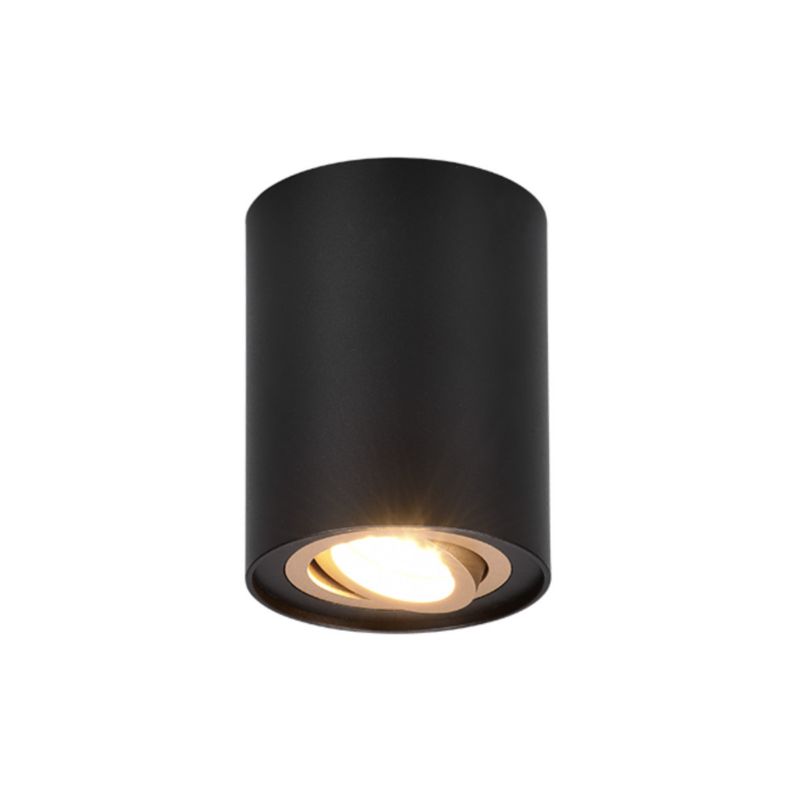 Oprawa sufitowa spot Trio Cookie czarno-złoty  1 x GU10 x  IP20 wym: 9,6 x 9,6 cm - 1 szt.
