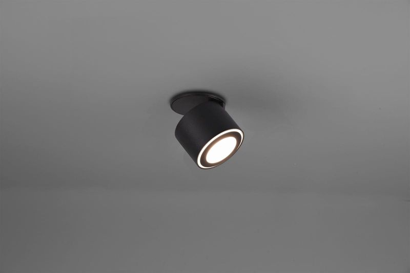 Oprawa sufitowa Trio Taurus  czarny LED 5W 3000K 450 lm  IP20 wym: 8,7 x 8,7 cm metal - 1 szt.