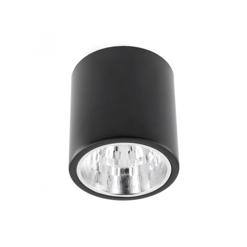 Oprawa sufitowa tuba DRAGO GTV czarna E27 60 W 172x180 mm 1 szt.