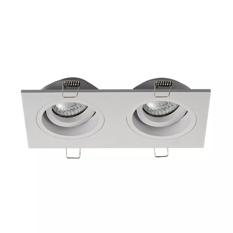 ホワイト ma.chi sama Oprawa sufitowa wpuszczana Zuma Line Chuck Dl biała ruchoma