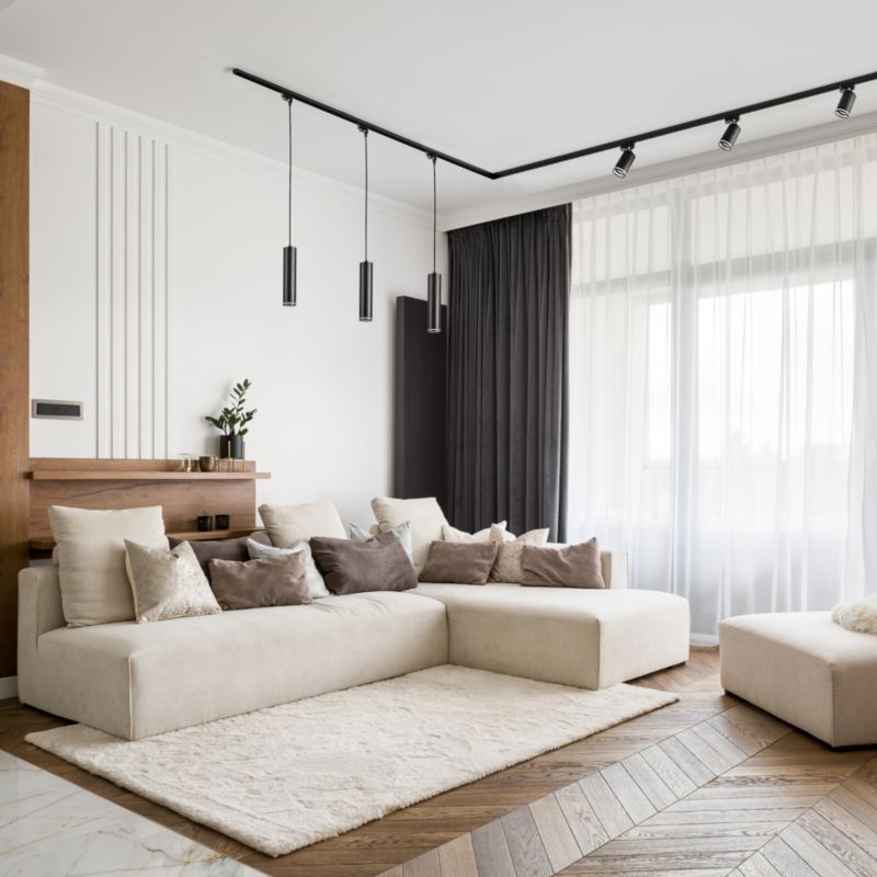 Oprawa szynowa PARIS 1xGU10 Sanico Goldlux 1-fazowa czarna IP20 1 szt.