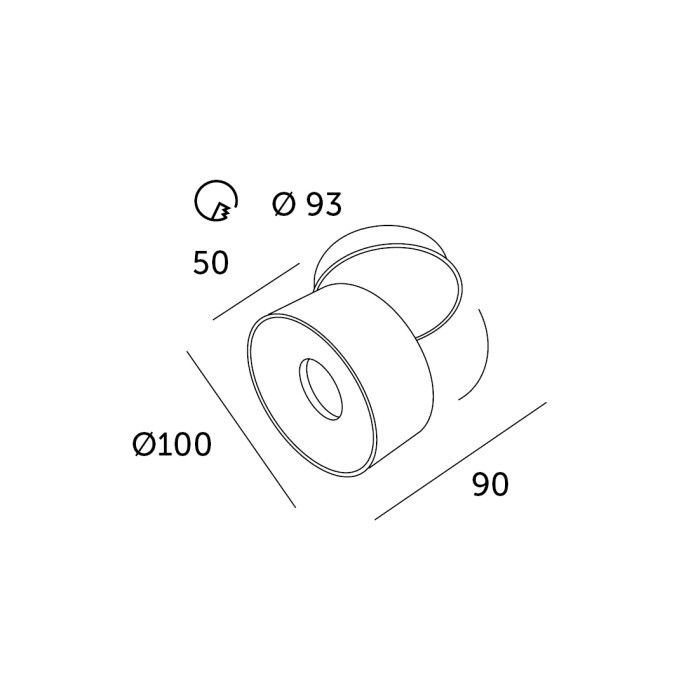Oprawka downlight Kobi oslo 10W 3000K biały 1szt.
