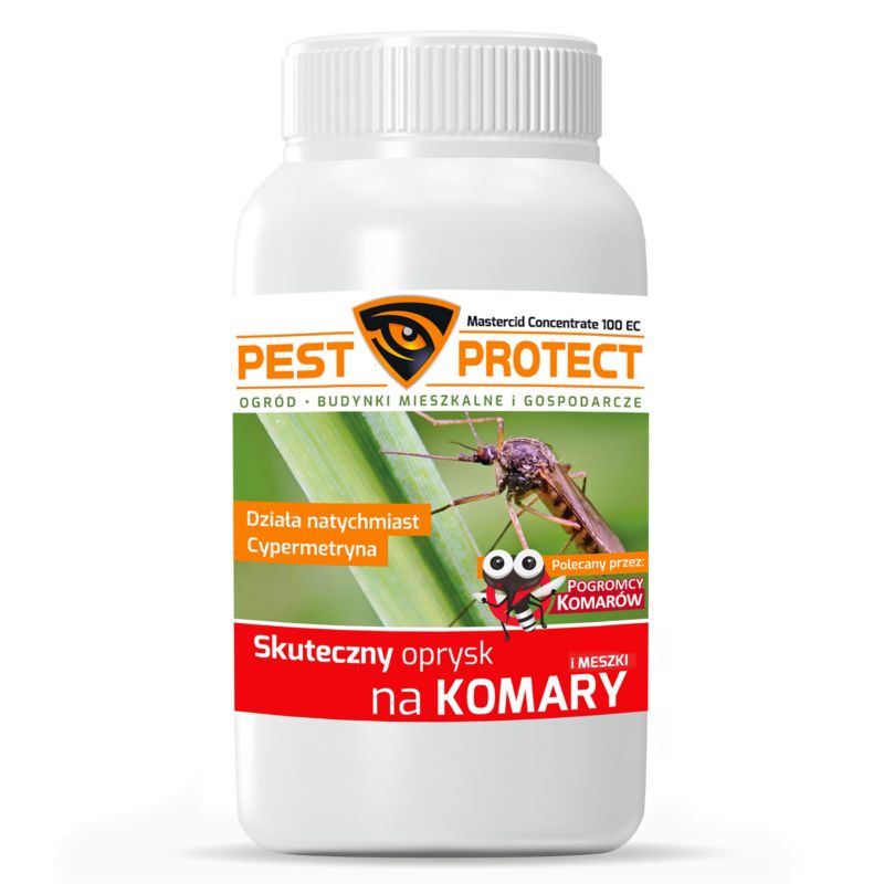 Oprysk na Komary Kleszcze Meszki PEST PROTECT 250ml Środek do Ogrodu na Działkę Koncentrat, 1szt.