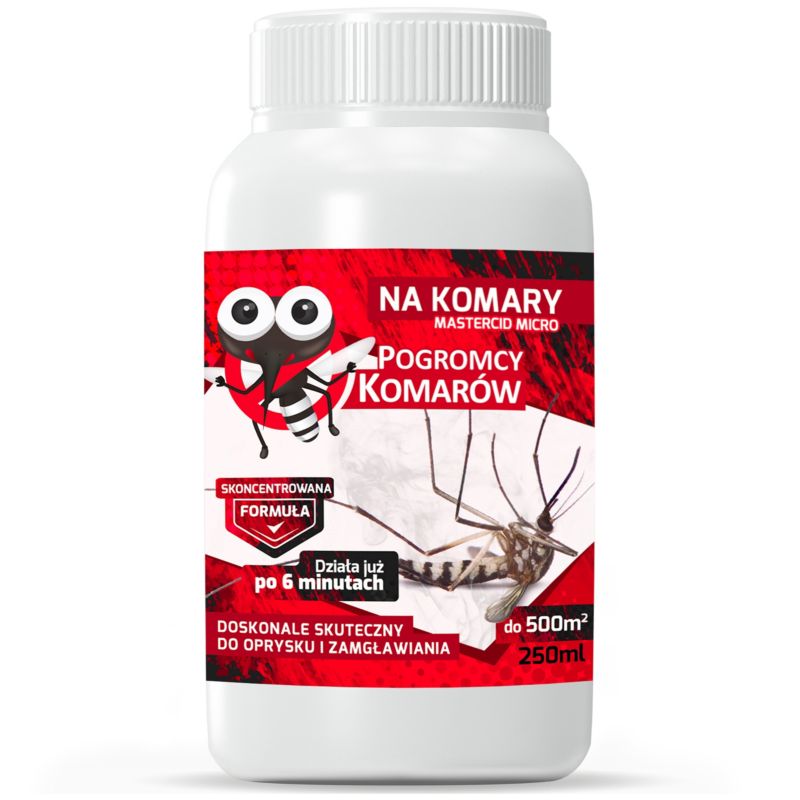 Oprysk na Komary Meszki PEST PROTECT Pogromcy Komarów 250ml Środek Preparat do Ogrodu, na Działkę, 1szt.