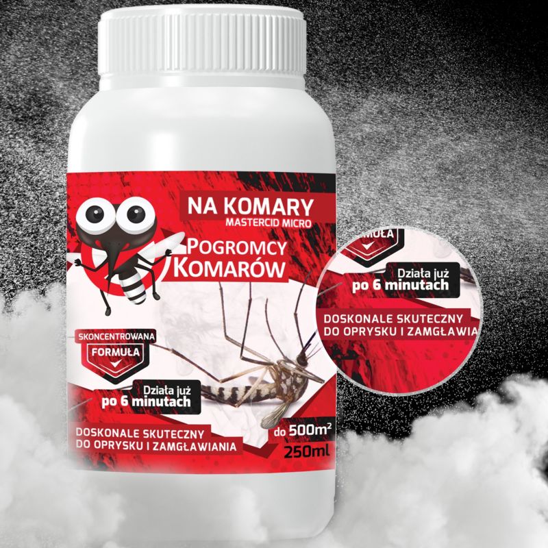 Oprysk na Komary Meszki PEST PROTECT Pogromcy Komarów 250ml Środek Preparat do Ogrodu, na Działkę, 1szt.
