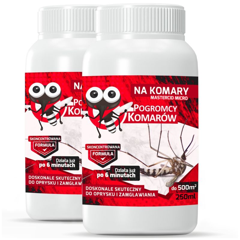 Oprysk na Komary Meszki PEST PROTECT Pogromcy Komarów 250ml Środek Preparat do Ogrodu, na Działkę, 2szt.