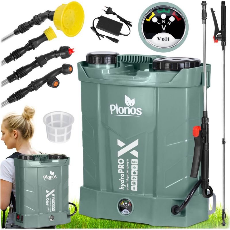 Opryskiwacz akumulatorowy ciśnieniowy Plonos plecakowy elektryczny 16l lanca 85cm 1 szt.