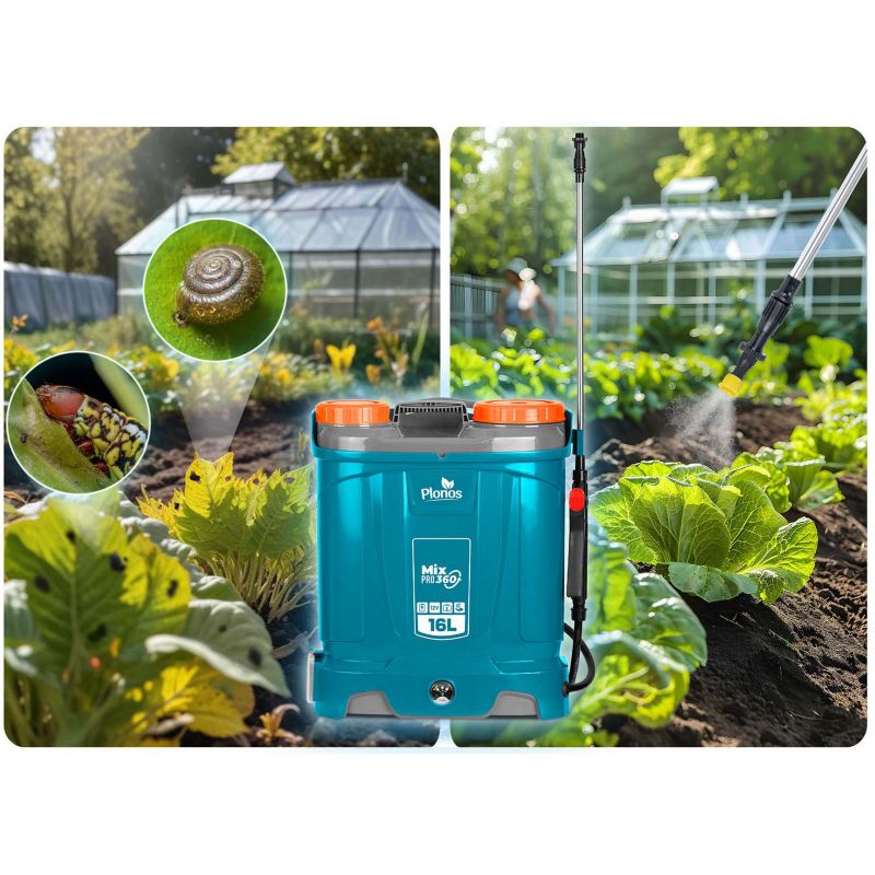 Opryskiwacz akumulatorowy ciśnieniowy Plonos plecakowy elektryczny 16l lanca 85cm 1 szt.