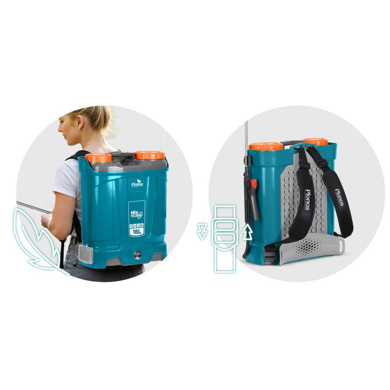 Opryskiwacz akumulatorowy ciśnieniowy Plonos plecakowy elektryczny 16l lanca 85cm 1 szt.