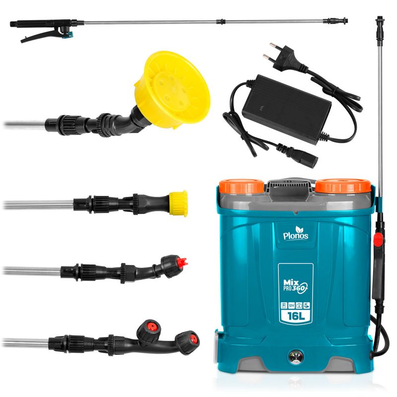 Opryskiwacz akumulatorowy ciśnieniowy Plonos plecakowy elektryczny 16l lanca 85cm 1 szt.